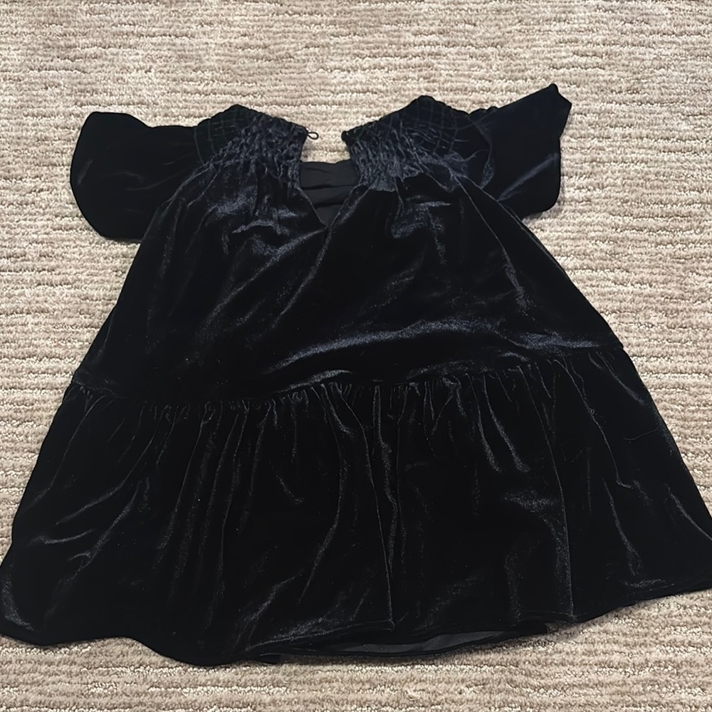 Banana Republic Black Velvet Kids Dress
